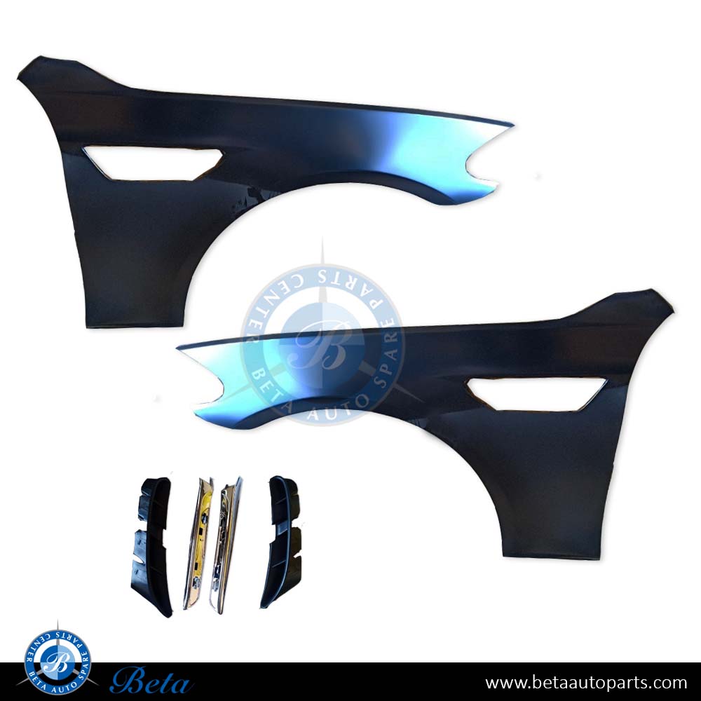 Fender M5 Look with Airvents with LED for BMW 5 Series F10 2010-2016 models, Part Number 41357844701 / 41357844702 Fender M5 Look with Airvents with LED for BMW 5 Series F10 2010-2016 models, Part Number 41357844701 / 41357844702